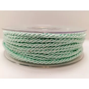 Stuha Kroucená šňůra 2,5 mm - mátová - 1m