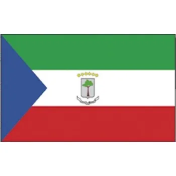 Vlajka Rovníková Guinea 30 x 45 cm na tyčce