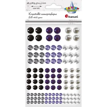 samolepka ST445, Samolepky, krystaly, perly, mix barev, rozměr archu 14,5x10cm