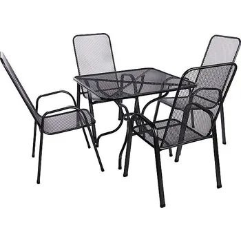 Zahradní sestava Zahradní kovová sestava CASCADA II. 1+4 Stůl 90x90 cm (CT0312)