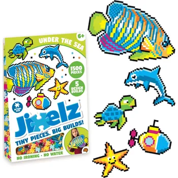 ostatní stavebnice Fat Brain Jixelz Pixel art 1500 dílků - Pod hladinou moře