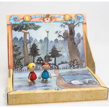 Dřevěné hračky - Gerlichovo knižní loutkové divadlo