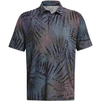 Míčový sport Under Armour Playoff 3.0 Printed pánské polo, černo/růžové pánské, XS