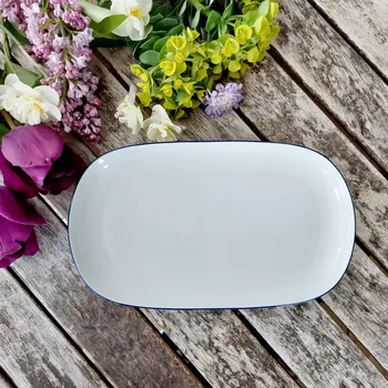 TOM mísa oválná 23 cm, modrá linka, Thun 1794 (Porcelánový podnos 1. jakost)