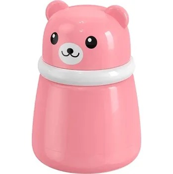 Cestovní box na dětský pudr s motivem medvídka - růžový