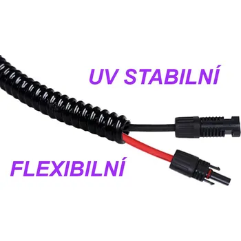 kabelová chránička Husí krk - chránička - ENERGY S-130-25 27,5mm černá ENERGY S-130-25 27,5mm: Délka 5m