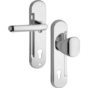 Dveřní kování Kování FAB - BERA - YALE madlo-klika chrom 92mm Levé