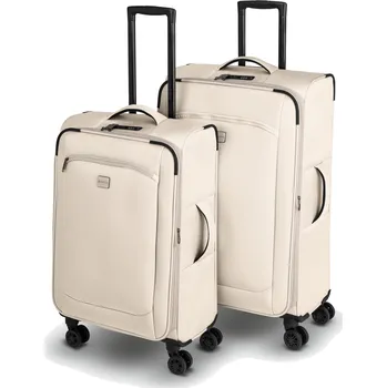 Topmove 0028100673 62/69 l + 96/108 l sada cestovních kufrů krémová