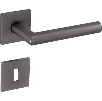 Dveřní kování TI - FAVORIT - HR 2002Q 5S rozety WC, klika/klika T - Titan (141)