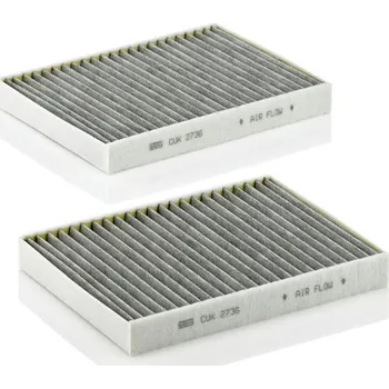 Kabinový filtr Filtr, vzduch v interiéru MANN-FILTER CUK 2736-2