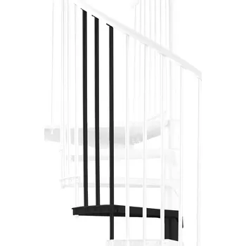 Schodiště Přídavný stupeň pro točité schodiště Minka Rondo Zink Color Přídavný stupeň-schod pro točité schodiště Rondo Zink Color