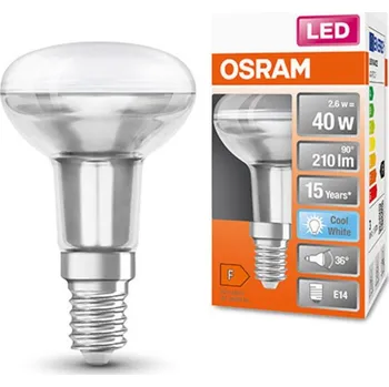 Žárovka LEDVANCE Zdroj sv. LED STAR R50 40 non-dim 36° 2,6W/840 E14