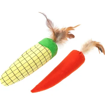 Hračka pro kočku 2ks TIAKI Veggies sada hraček pro kočky se šantou kočičí
