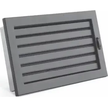 Větrací mřížka Karl - ventilační mřížka STYLE s uzavíratelnou žaluzií, černá 200x145 mm