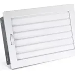 Karl - ventilační mřížka STYLE s uzavíratelnou žaluzií, bílá 325x170 mm