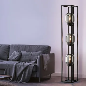 Stojací lampa Fischer & Honsel Regi 40403 stojací lampa se skleněnými baňkami 3x E27, Fischer & Honsel