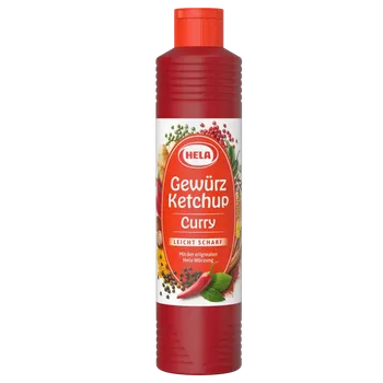Kečup Hela Gewürz Ketchup Curry leicht scharf 800ml