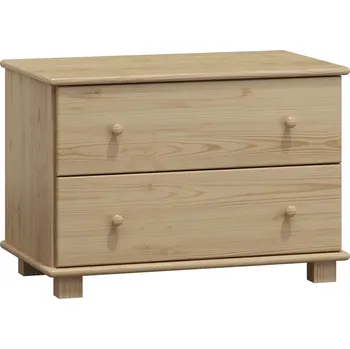 Komoda Max-i Komoda ze dřeva SOLBERG NORE Zvolte barvu:: surové dřevo, Hloubka: 47 cm, Šířka: 80 cm