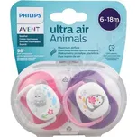 AVENT Šidítko Ultra air Zvířátko 6-18m.dívka 2ks