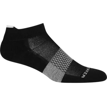 Dámské ponožky dámské merino ponožky ICEBREAKER Wmns Multisport Light Micro, Black/Snow/Metro Heather velikost: 35-37 (S)