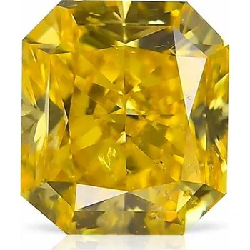 Drahý kámen Žlutý diamant 0.50ct Fancy Vivid Yellow/SI2 s GIA certifikátem