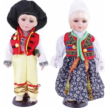Děti v kroji Jeníček a Mařenka (Porcelánové panenky v krojích)