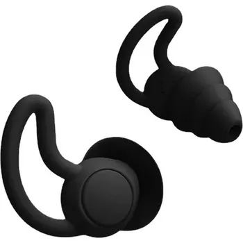 Špunt do uší Silikonové špunty proti hluku pro lepší spánek | ucpávky uší - Černá