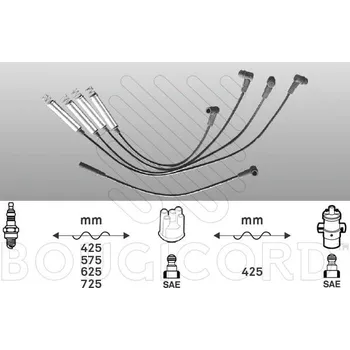 Auto elektroinstalace Zapalovací kabely OPEL ASTRA 1.6 i 55kW