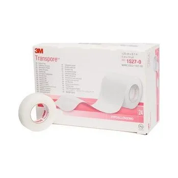 Lepicí páska 3M™ Transpore™ Transparentní plastová páska 1,25 cm x 9,1 m