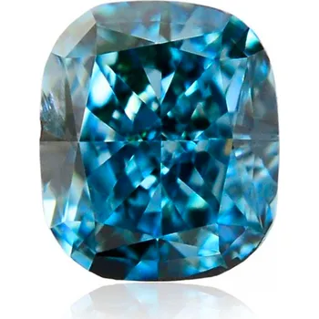 Drahý kámen Modrý diamant 0.13ct Fancy Intense Green-Blue/VS2 s GIA certifikátem