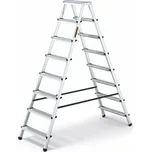 Hliníkové štafle 2x8 stupňů oboustranné DRABEST DD8 HOME