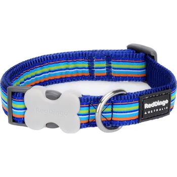 Obojek pro psa Obojek Red Dingo 41-63cm/25mm Horizontal Stripes Navy