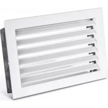 Větrací mřížka Karl, ventilační mřížka STYLE, pevná, bílá 220 x 95 mm