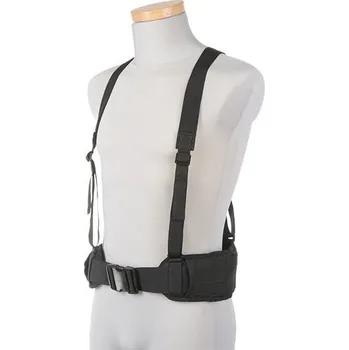 Airsoft Taktický opasek se šráky - černý, GFC