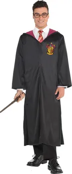 Karnevalový kostým Amscan Kostým Harry Potter Nebelvír plášť pro dospělé černý