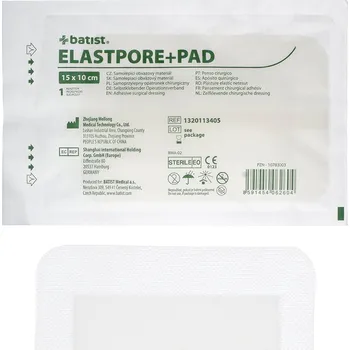 Náplast ELASTPORE+PAD - náplast s polštářkem 10 x 15 cm, 50 ks