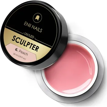 Umělé nehty ENII NAILS Sculpter 6 Peach - stavební UV/LED gel 30 ml