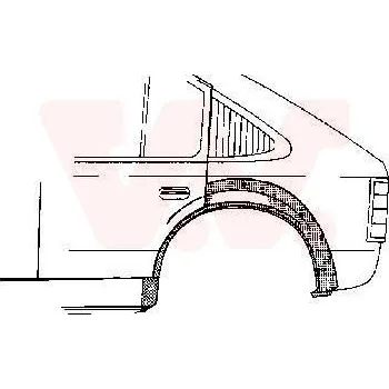Příslušenství karosérie Boční stěna VAN WEZEL 3727148
