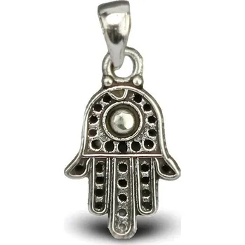 Náramek ORIENTAL Stříbrný přívěsek Hamsa zdobená (Ag 925/1000, )