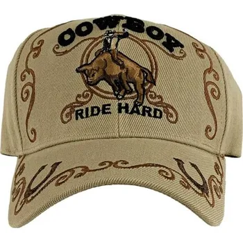 Kšiltovka USA Kšiltovka Cowboy Ride Hard Barva: natural