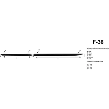 Lišta karosérie Boční lišty na dveře Mazda CX-3 2015- F36 | Rider