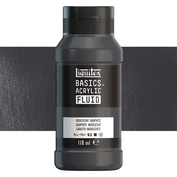 Vodová barva Akrylová barva Liquitex Basics Fluid - Iridescent Graphite Balení: 118 ml