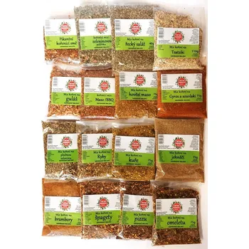 Kosmetická sada Výhodná sada kořenících směsí bez soli "Komplet-ECO", 16 kusů