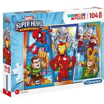 Puzzle Clementoni Puzzle 23746 Marvel Superhero, Avengers - 104 dílků MAXI