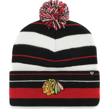 Čepice 47 Brand Pánská zimní čepice Chicago Blackhawks NHL Power Line 47 CUFF KNIT Black