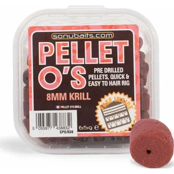 Návnadová surovina SONUBAITS - Pellet O'S 8mm, 65g, Krill