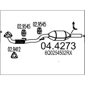 Katalyzátor Katalyzátor MTS 04.4273