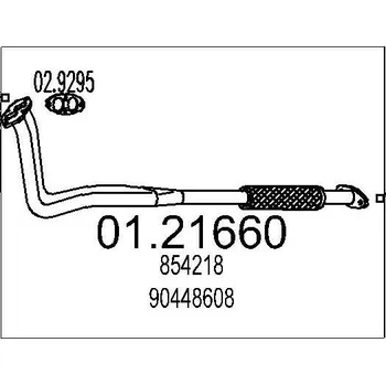 Výfuková trubka Výfuková trubka MTS 01.21660