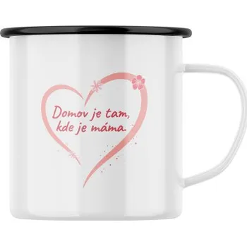 Plecháček s potiskem Domov je tam, kde je máma