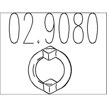 Tlumič výfuku Zarážka, tlumič výfuku MTS 02.9080